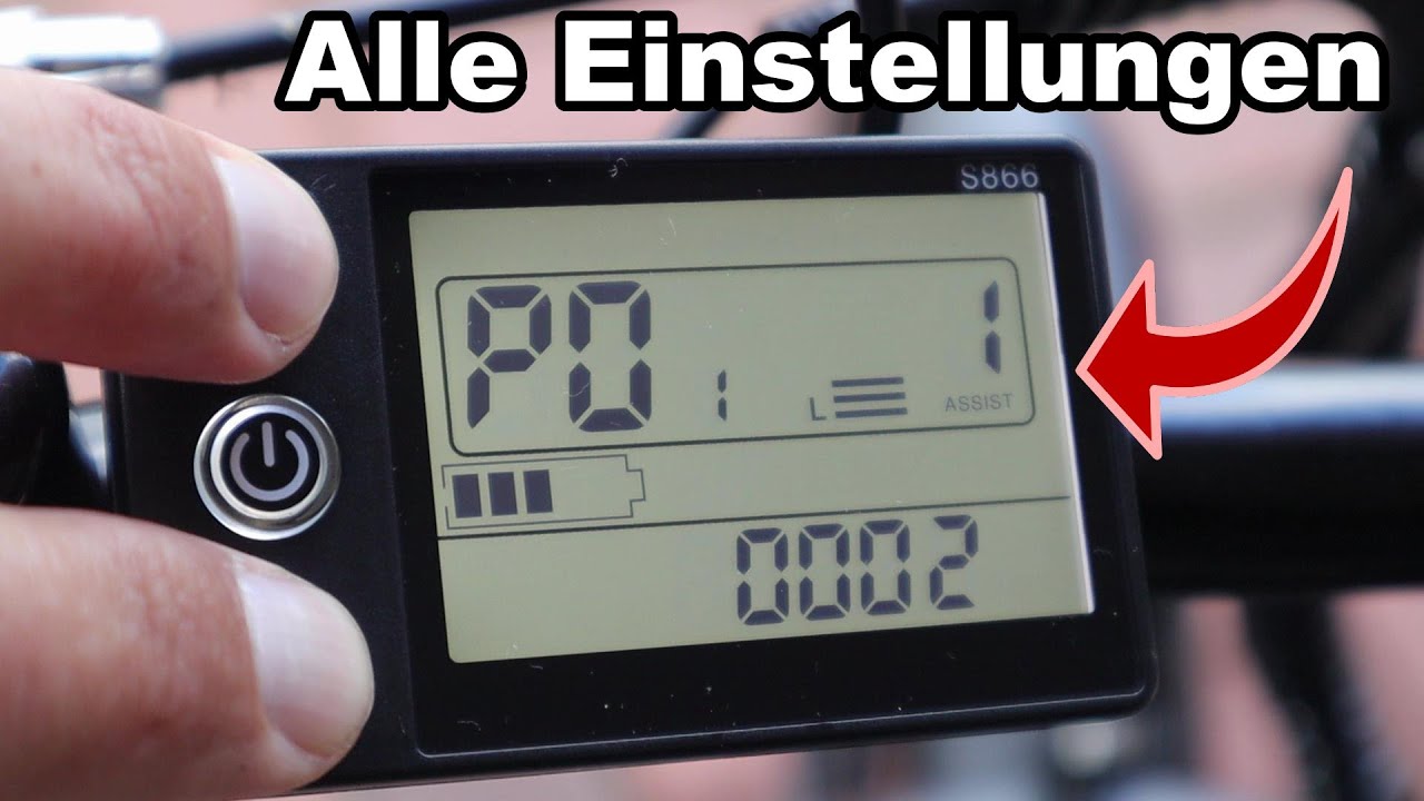 E-Bike Controller S866 Display Einstellungen | P Einstellungen für, Hitway, ADO, Lankeleise uvm.