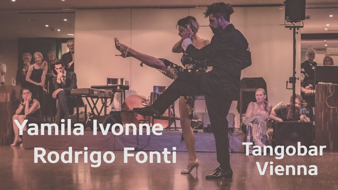 Yamila Ivonne & Rodrigo Fonti dancing Pugliese @Tangobar Vienna (2/4)