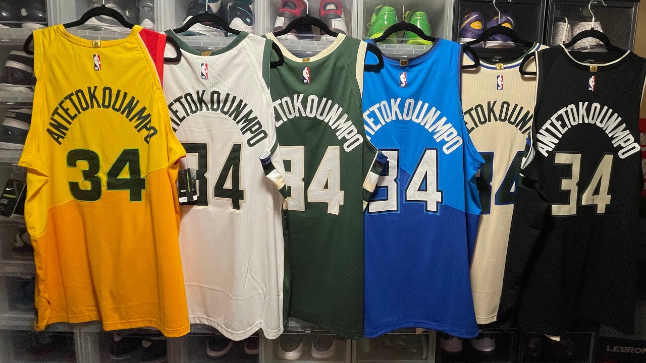Giannis Antetokounmpo Jersey Collection! Finals MVP!!!! ( Sneakers and Jerseys)