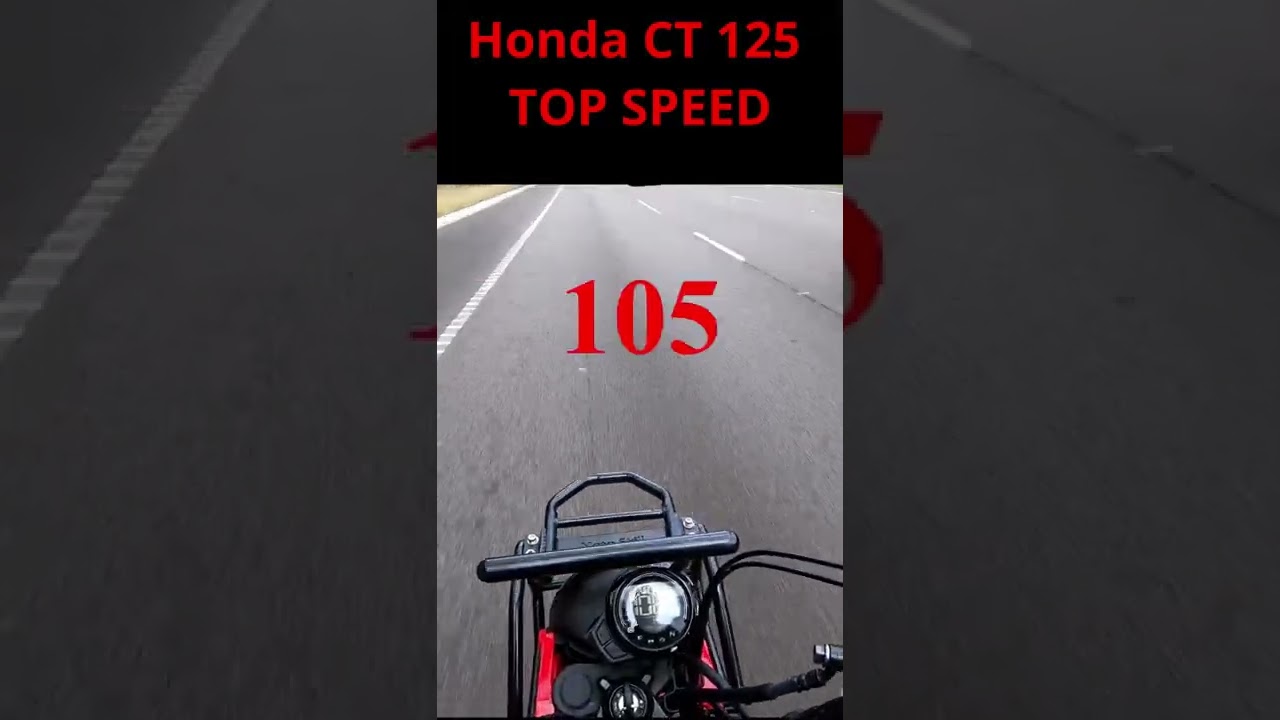 Honda Trail 125 speed test