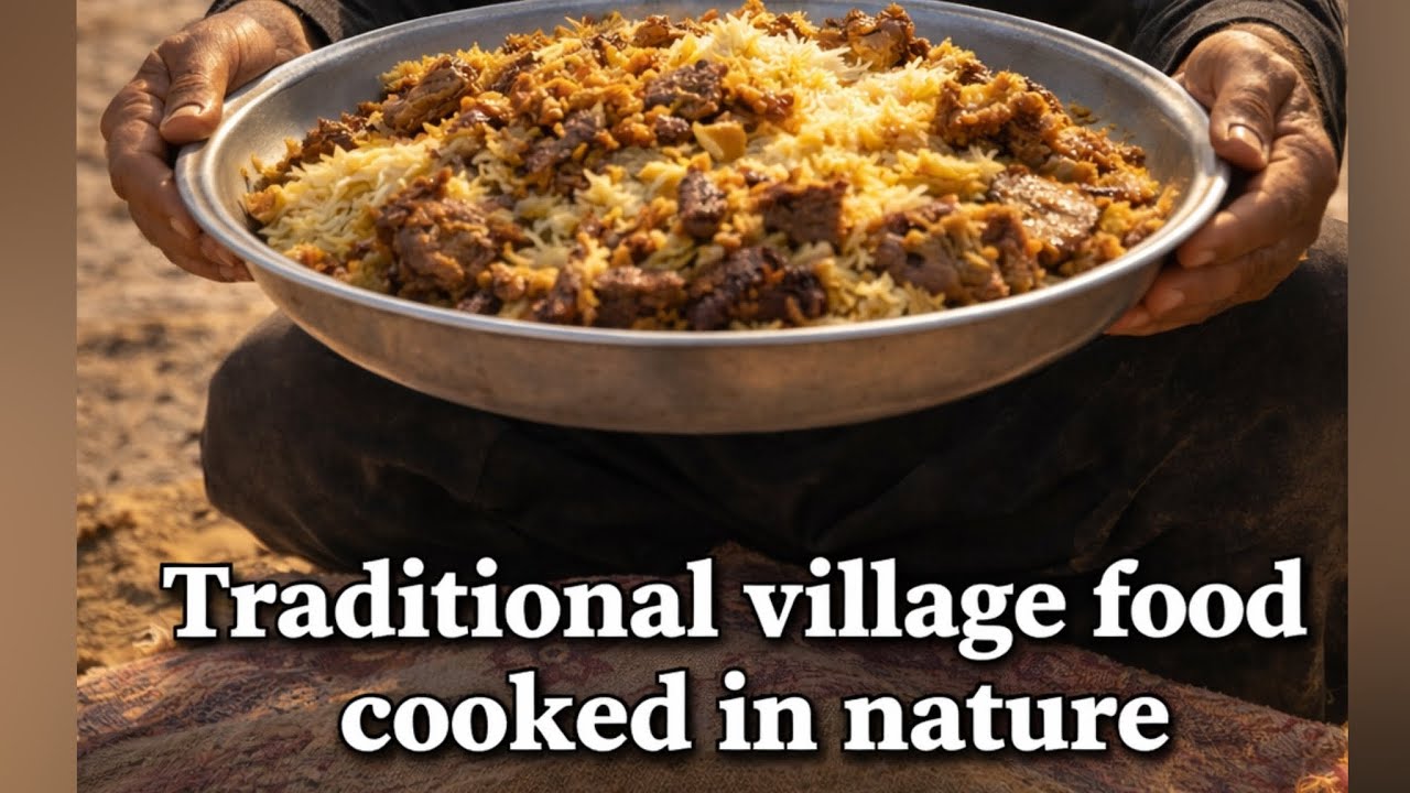 Traditional Village Food Cooked in Nature