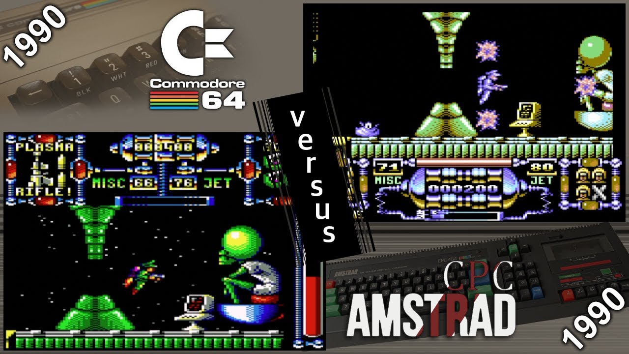 Commodore 64 vs. Amstrad CPC - 8 games from 1990