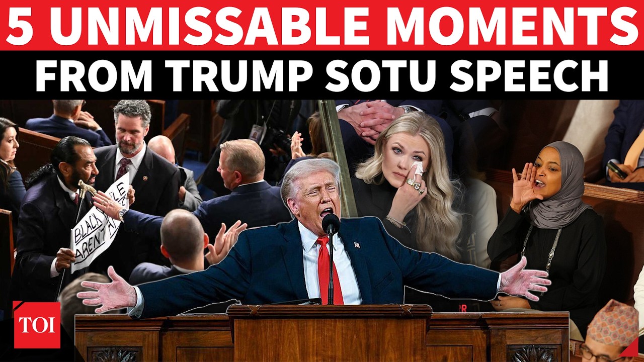 UNMISSABLE: 5 Defining Frames Of Chaotic Trump SOTU From Heckling To Ejection | Watch