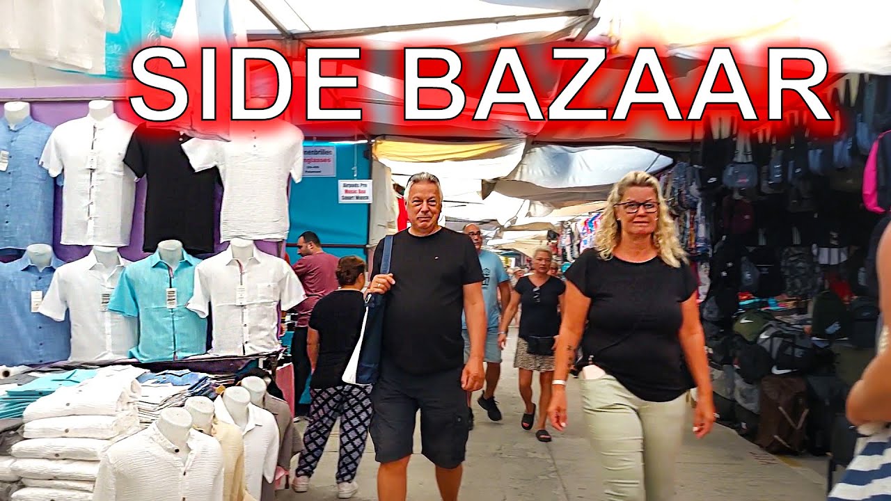 SIDE TURKISH BAZAR Antalya Türkiye | Shopping in Side Turkey.  Bazaar #side #turkey