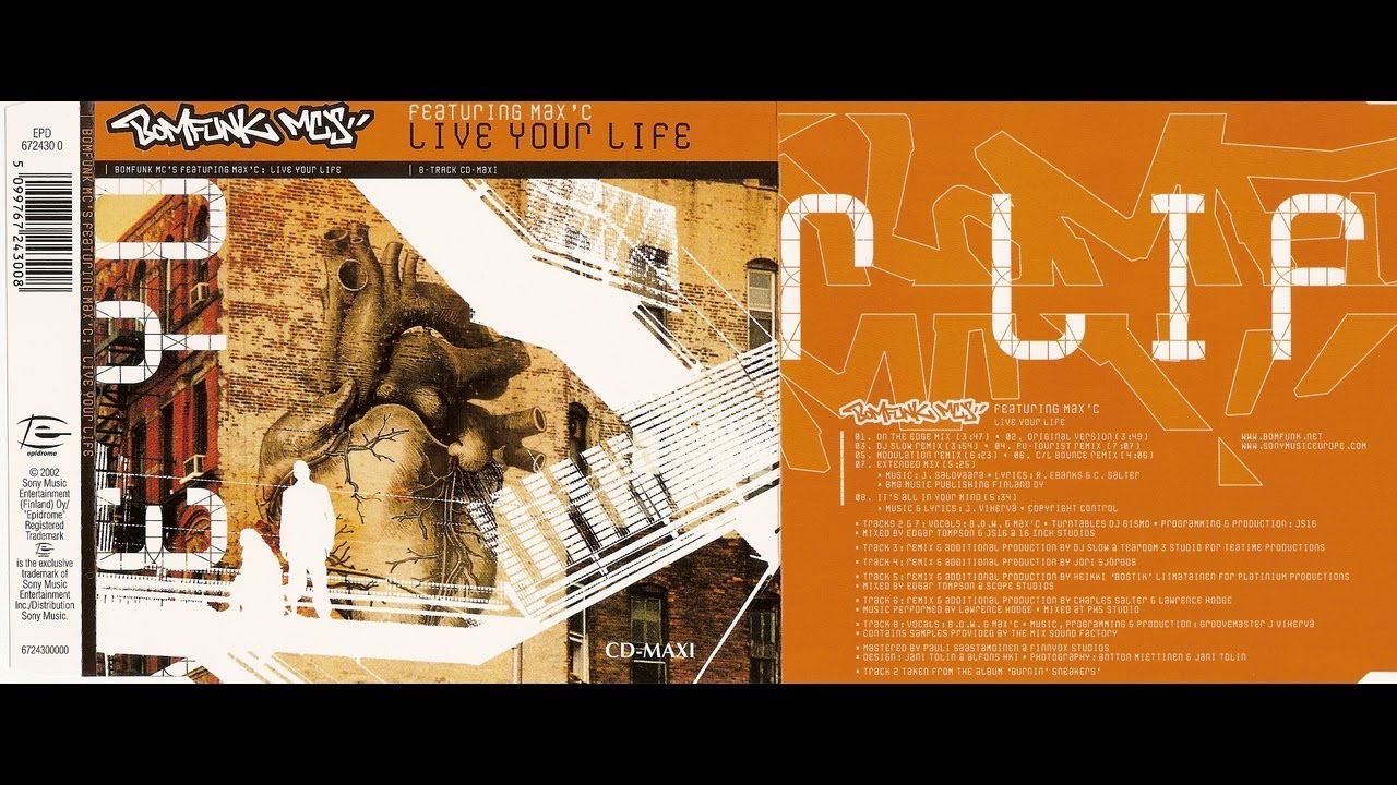 Bomfunk MC's featuring Max'C - Live Your Life (Original Version)[Lyrics]