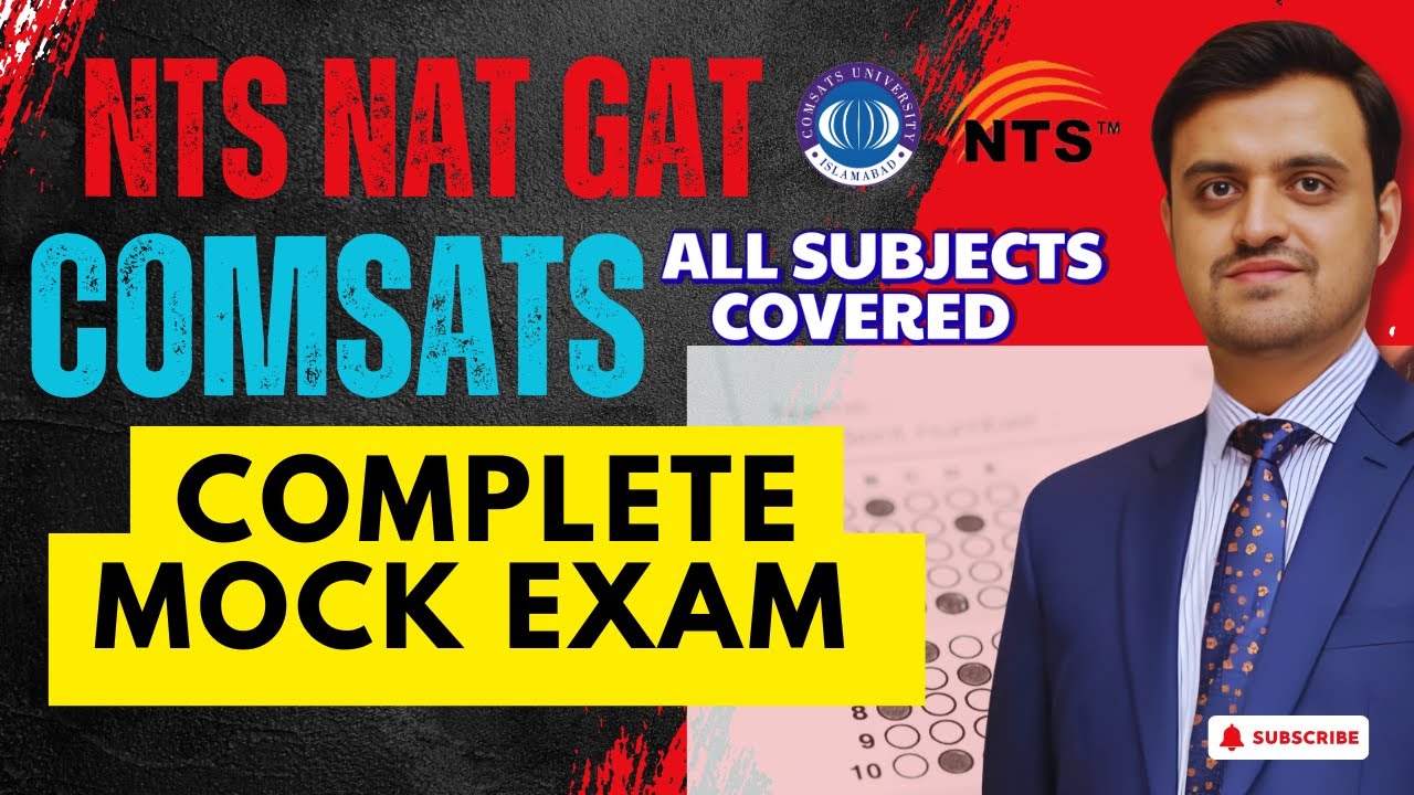 NTS NAT GAT Complete Mock Exam 2025 | 4th October | Full Paper All Subjects Covered