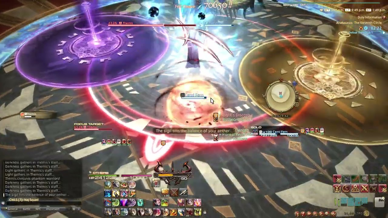 punching themis really slowly to get a glam i want