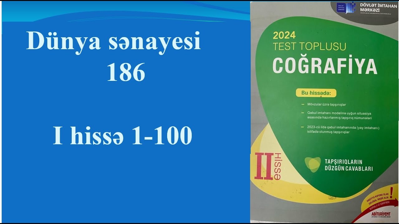 DİM 2024 36 Dünya sənayesi 186  I hissə 1 100