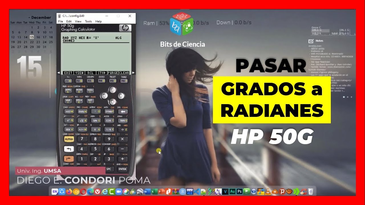▷ Tutorial CALCULADORA HP 50G:【Programa para Convertir Grados a Radianes y Viceversa】😎