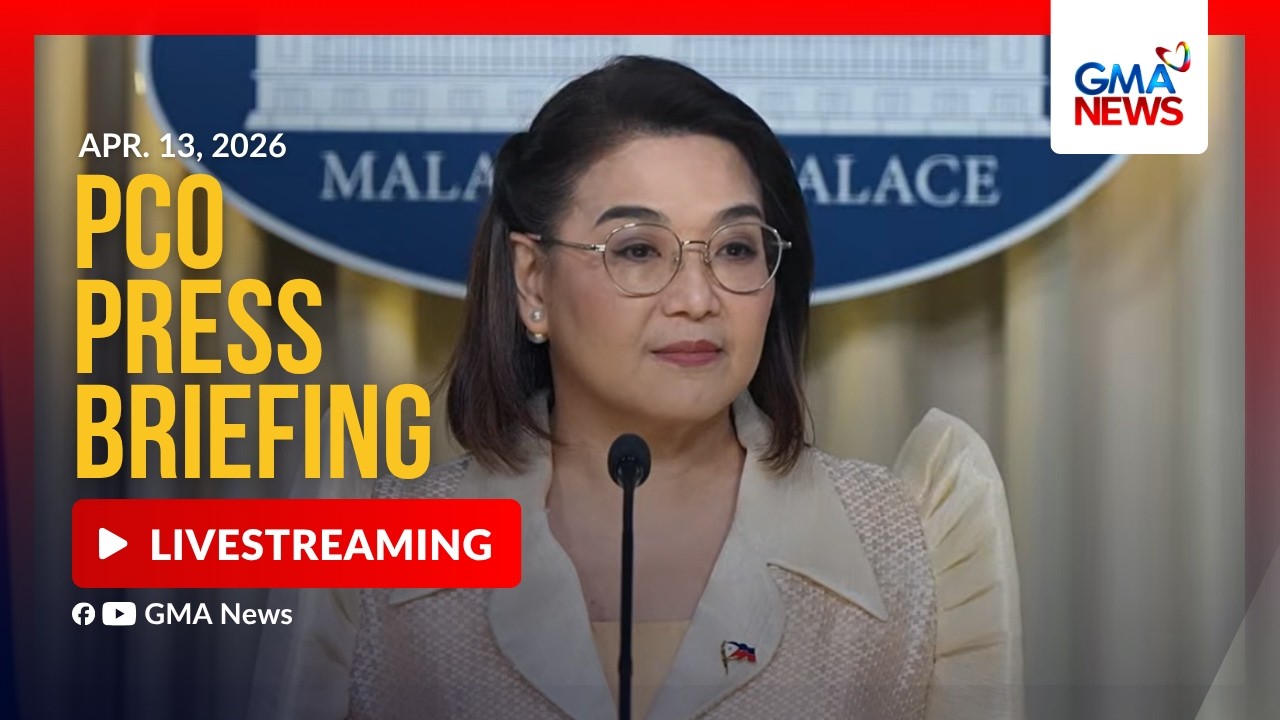 LIVE - PCO press briefing (April 13, 2026) - Replay | GMA News