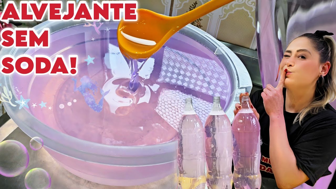 Veja Como Faço Meu Lava Roupas TRANSPARENTE: Sem Soda, Sem Óleo, e Pronto na Hora! 🕒💡