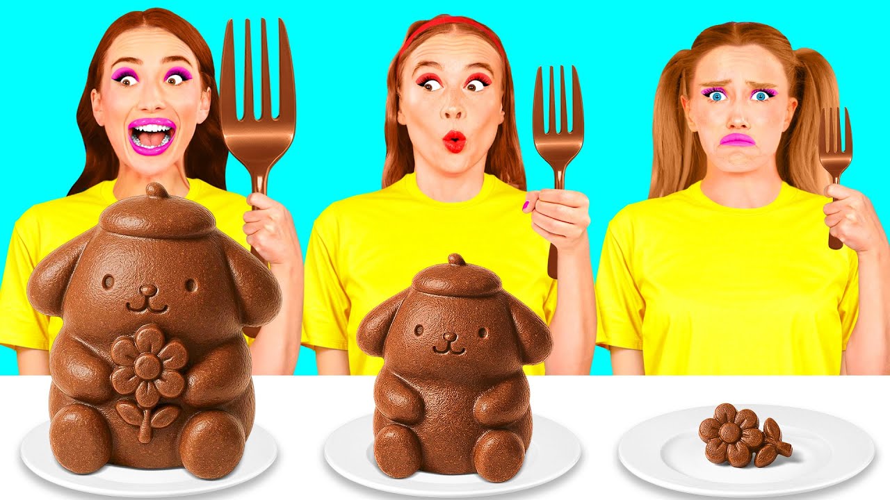 Grande, Medio e Piccolo Piatto Sfida | Divertente Battaglia di Cucina Fun Fun Challenge