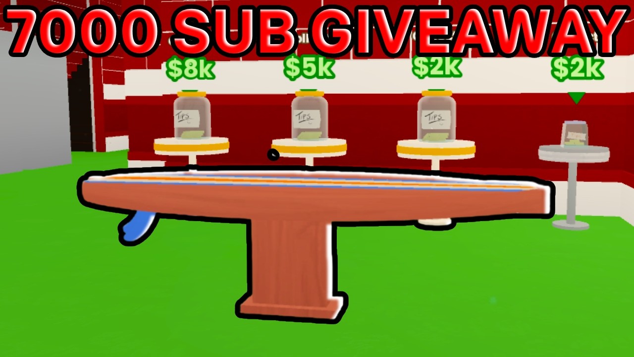 7000 Sub GIVEAWAY In Run A Restaurant.. | Ends June 16