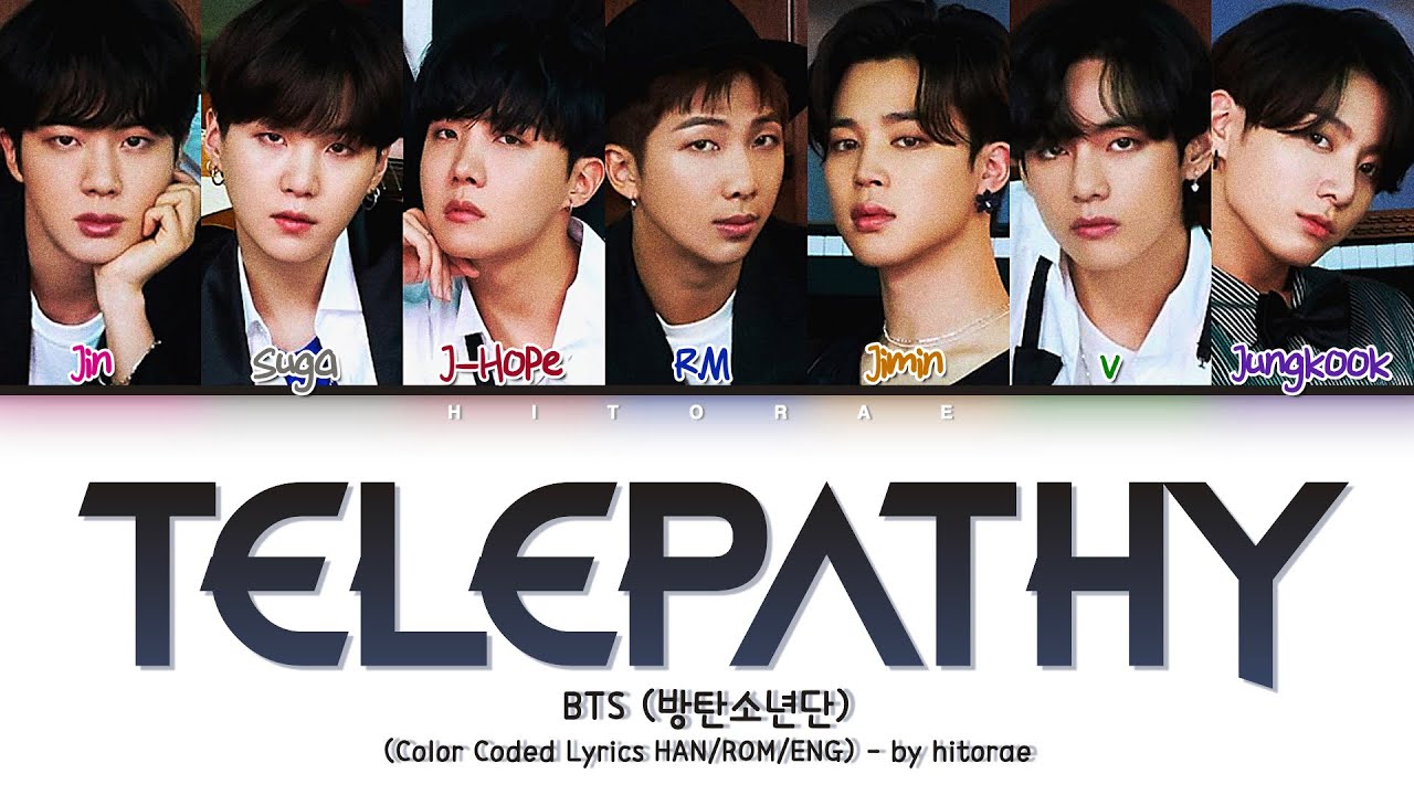 BTS (방탄소년단) – Telepathy (잠시) Color Coded Lyrics HAN/ROM/ENG