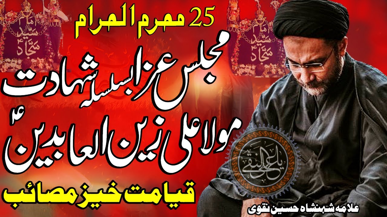 25 Muharram Majlis | Shahadat Mola Imam Sajjad | Allama Shahenshah Hussain Naqvi | Imam Ali Naqi Tv