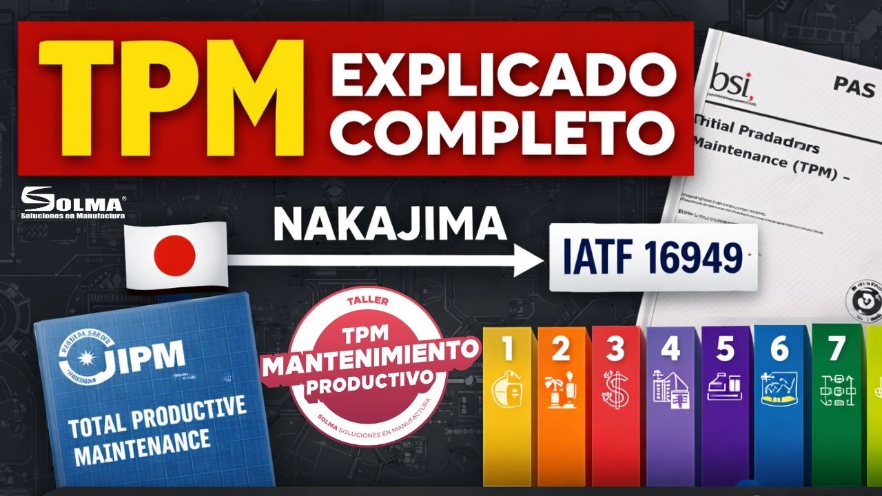 TPM Desde Cero: Historia, Nakajima, IATF 16949, 8 Pilares y Cómo Implementarlo en Planta