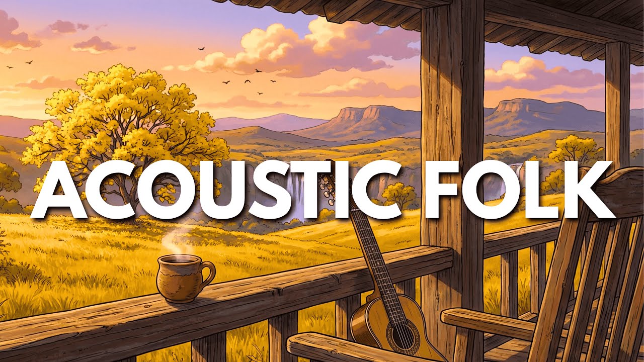 Relaxing Brazilian Folk Music 🇧🇷 Acoustic Guitar & Waterfall [Goiás Lofi]