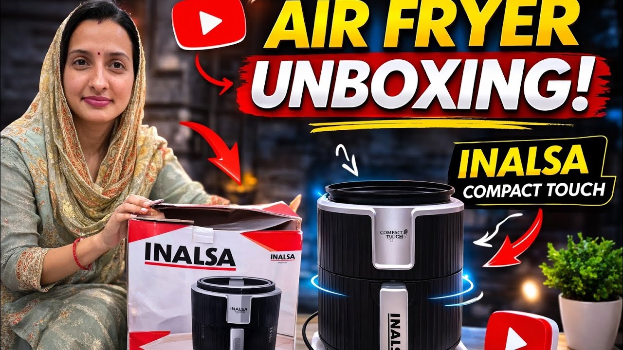 Air Fryer Unboxing 2026 🔥 | इतना सस्ता Air Fryer? सच में काम करता है? @MonikaPanwar_Vlog 
