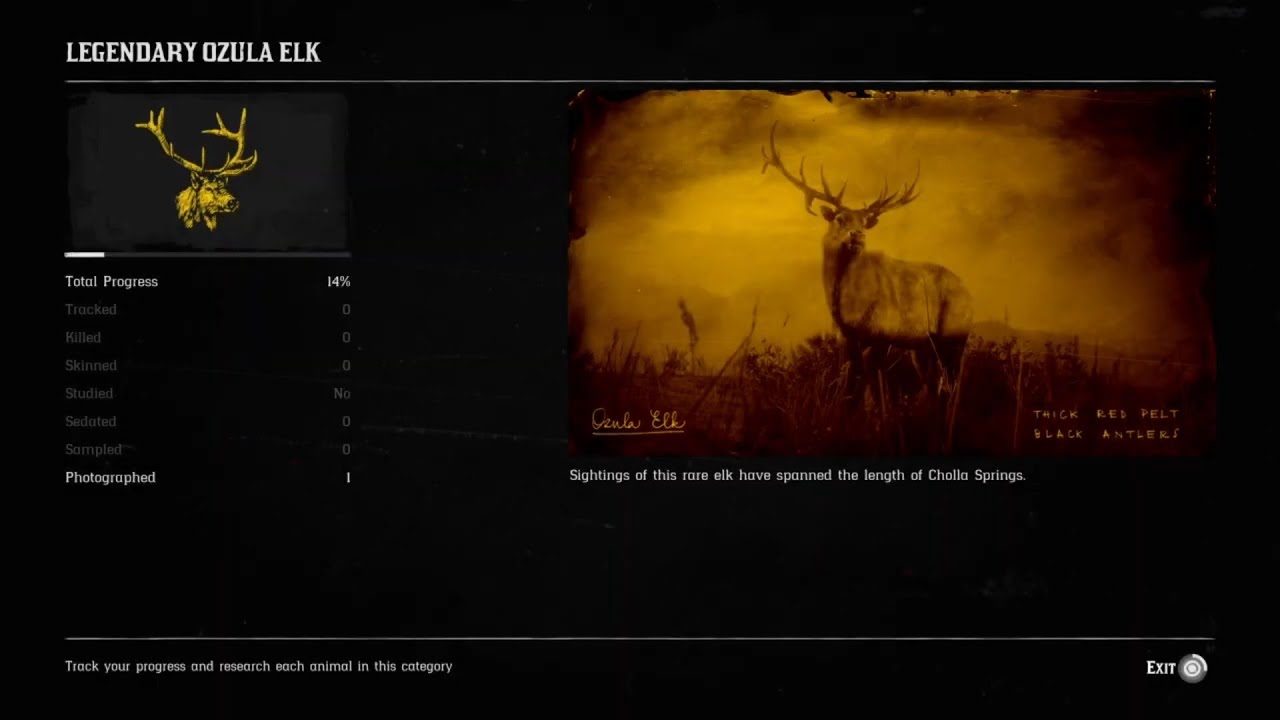 Freemode Event Protect Legendary Animal Ozula Elk Red Dead Online Naturalist Role