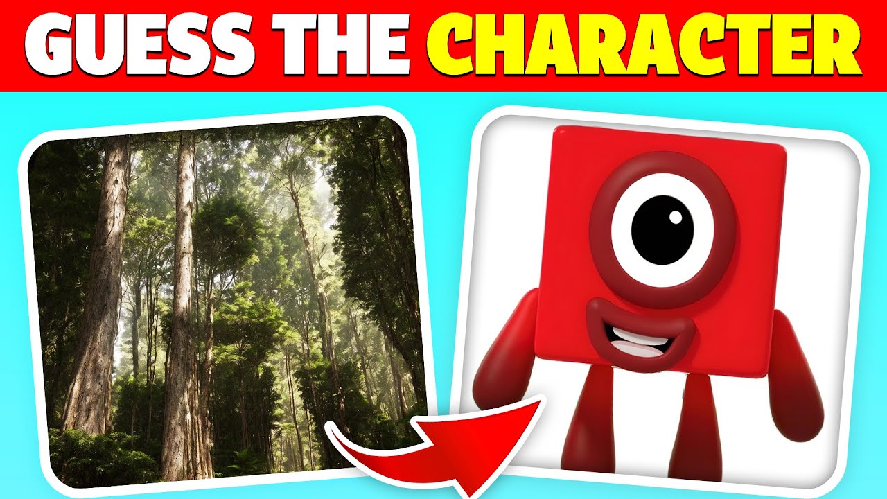 Can You Guess the NUMBERBLOCKS characters By Illusion!😉| Squint Your Eyes | One, Two, Three