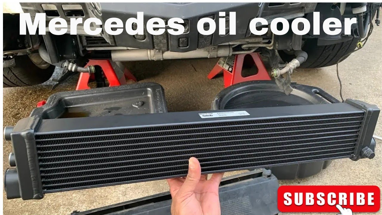 replacing oil cooler on a mercedes benz amg| how to change oil cooler on a mercedes benz