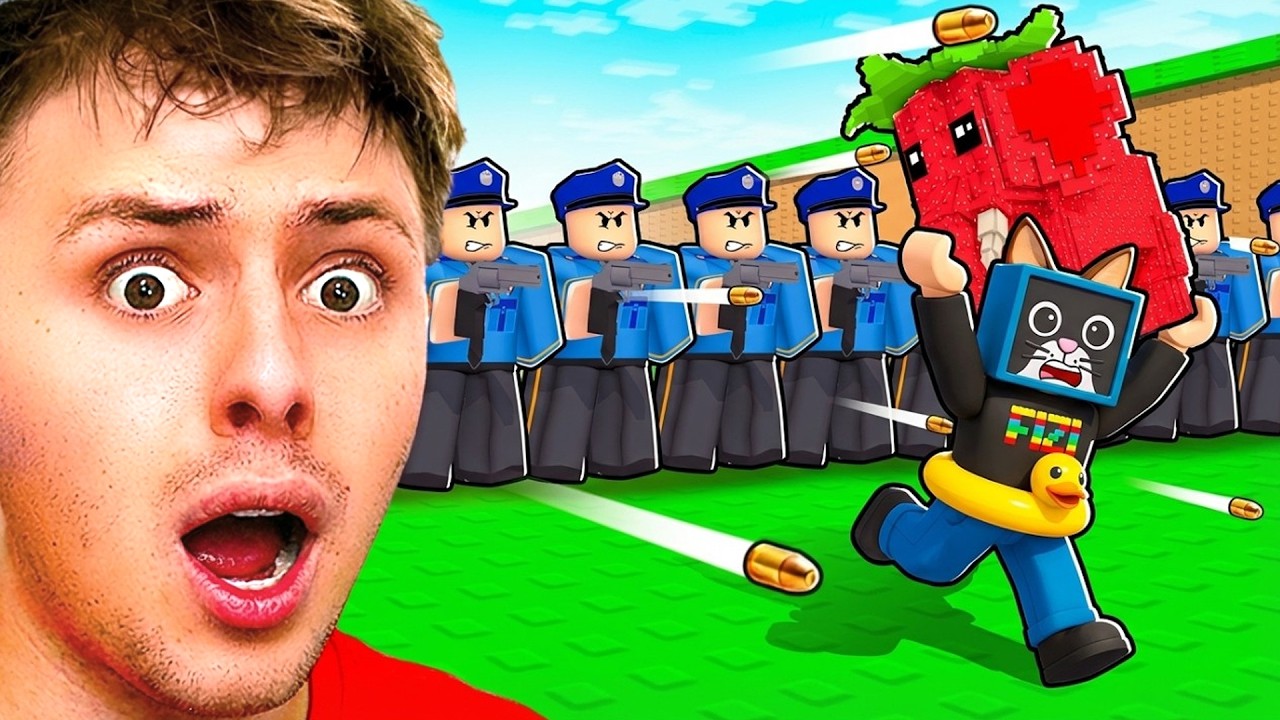 Utíkám Před ROBLOX Policíí..! 😱