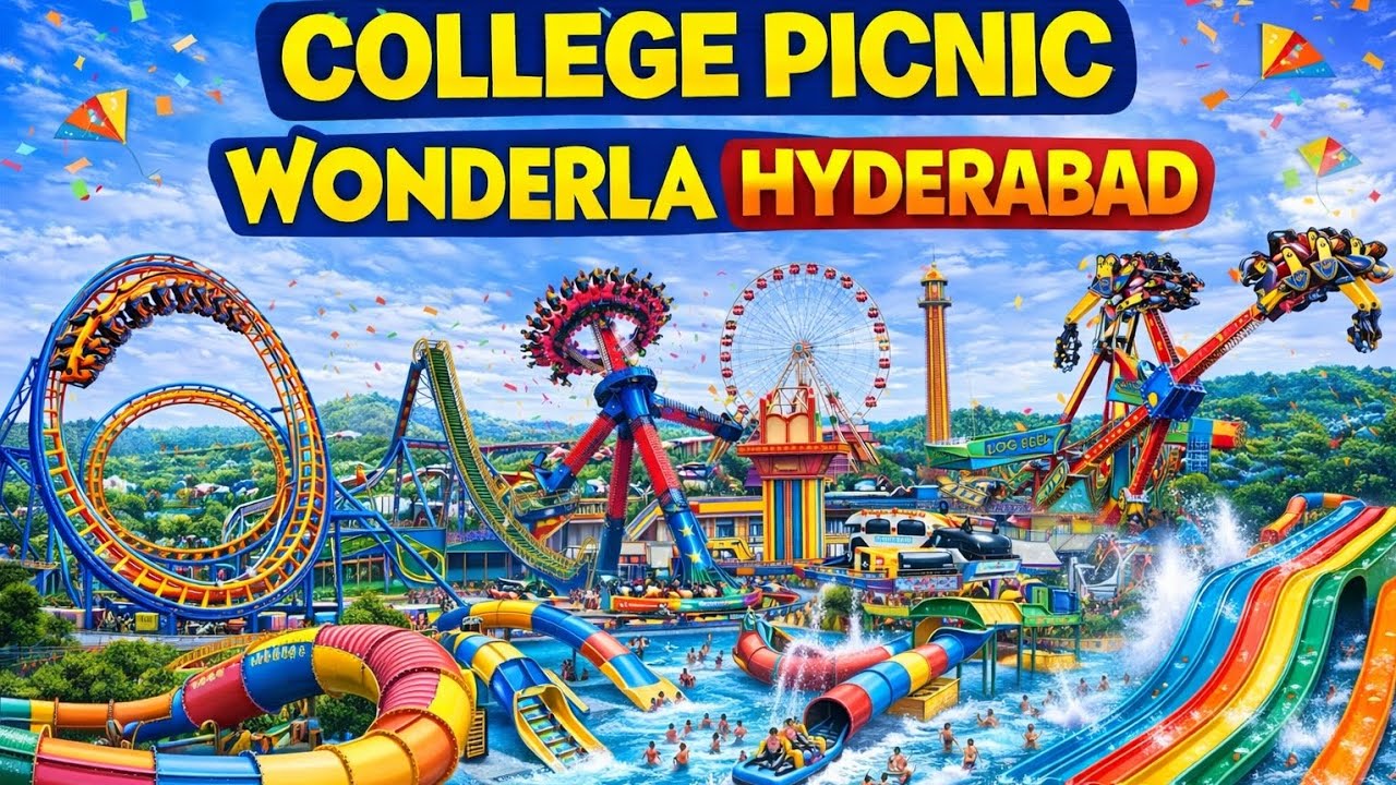 A Day at Wonderla Hyderabad 🎢 | Crazy Rides & Unlimited Fun With Friends | Hyderabad Ammayi Diary 