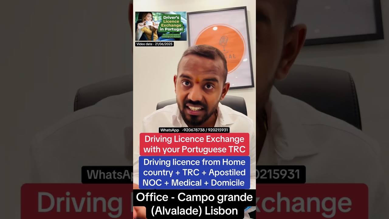 Driving Licence Exchange with your Portuguese TRC | NOC + Medical + domicile| Live Portugal By Harry