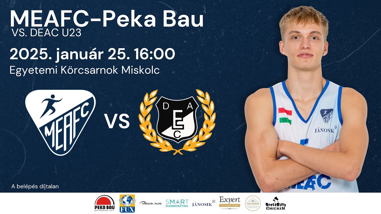 MEAFC TV Kosárlabda MEAFC-Peka Bau - DEAC U23