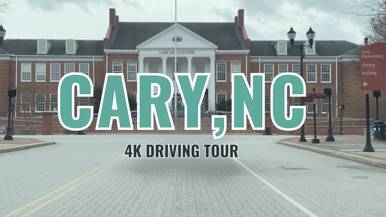 Cary, North Carolina 4K Driving Tour | Downtown Cary Scenic NC Drive from Raleigh I-440