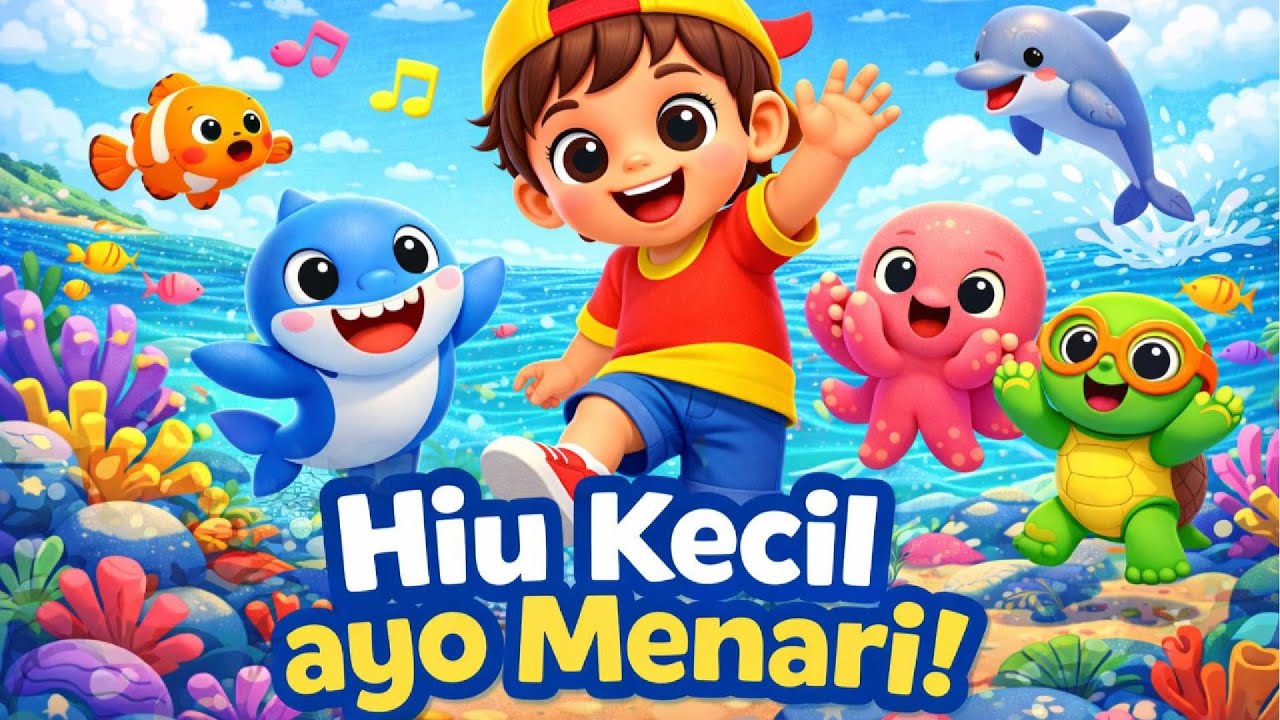 Hiu Kecil Ayo Menari! 🦈🎶 | Lagu Anak Ceria | Menyanyi & Dance Bersama