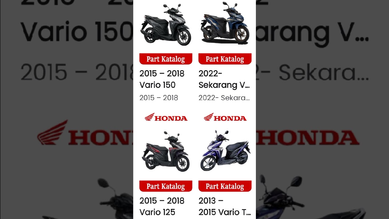 Punya Vario 125 / 150 , ini ukuran Bearing Rasio fullset 6 pcs