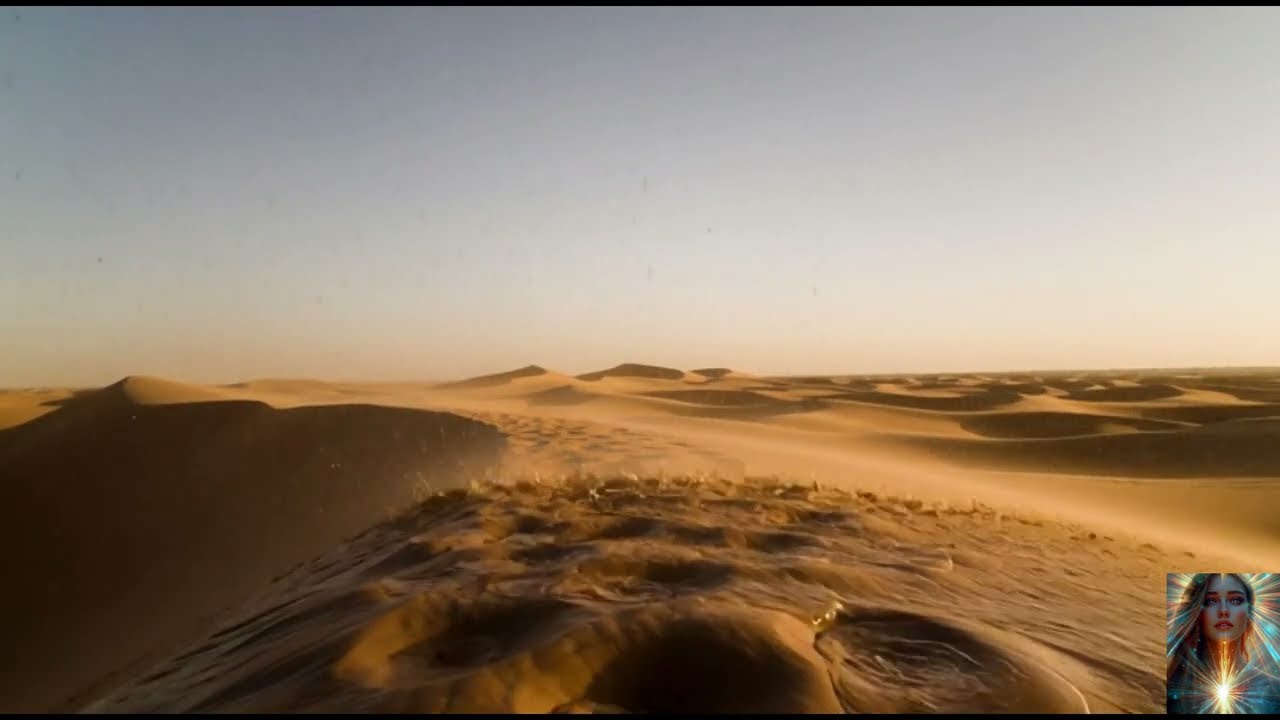 AI Luna Studio - Rain in the desert. Dark Gothic
