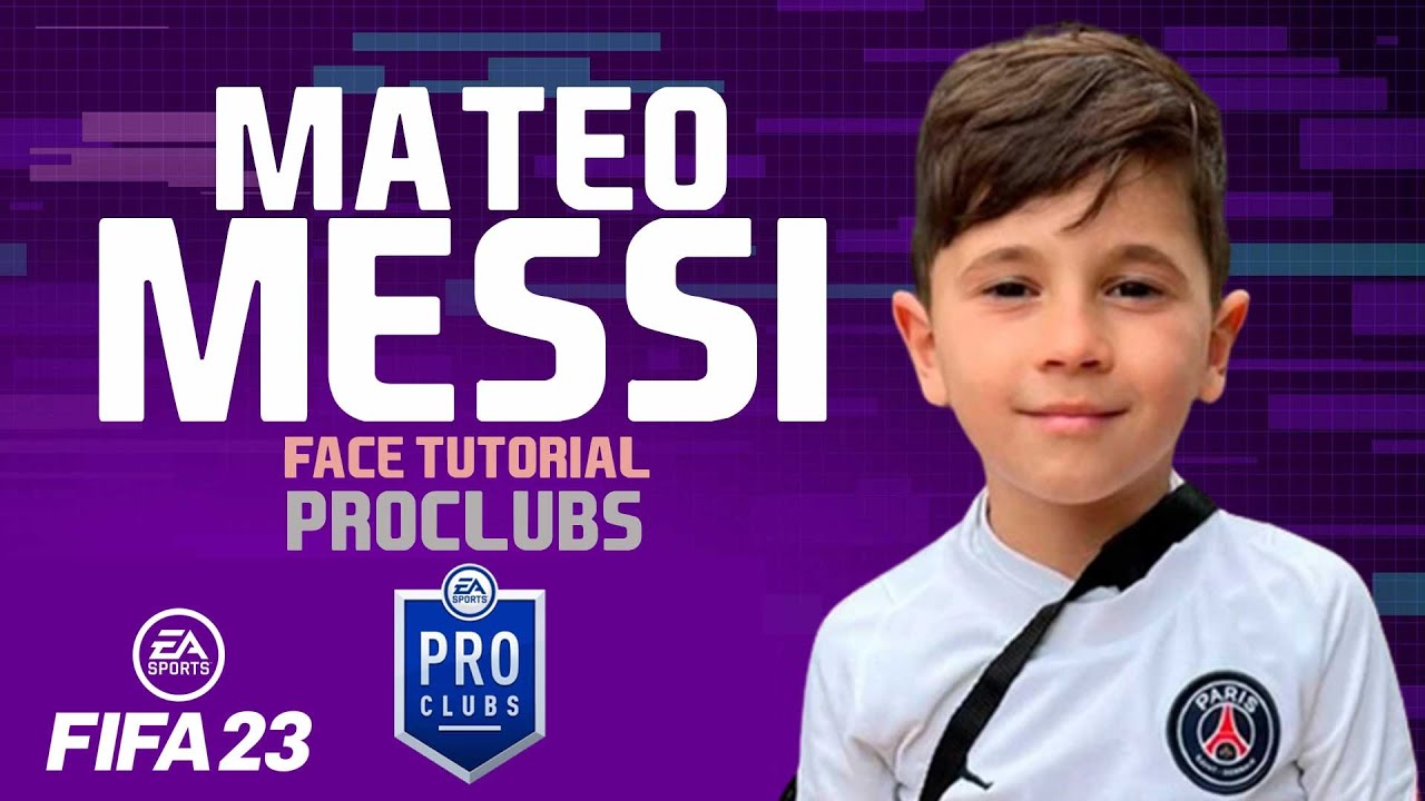 MATEO MESSI FACE FIFA 23 -  Pro Clubs Face Creation LOOK ALIKE