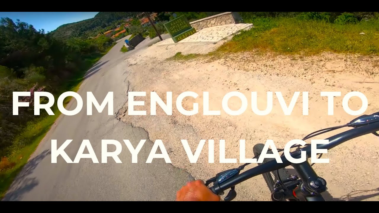 Biking from Englouvi to Karya Village Virtual Tour (2.7K)