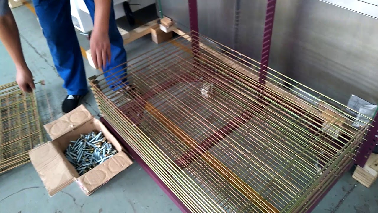 Screen printing drying racks, screen trolley racks, storage racks assembly    Episode 1