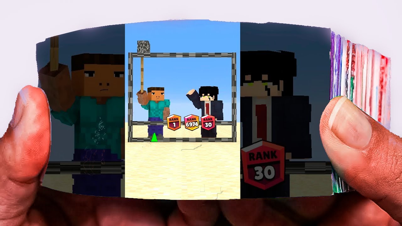 Help Herobrine stop the fastest bedrock! 👍😁 | Flipbook