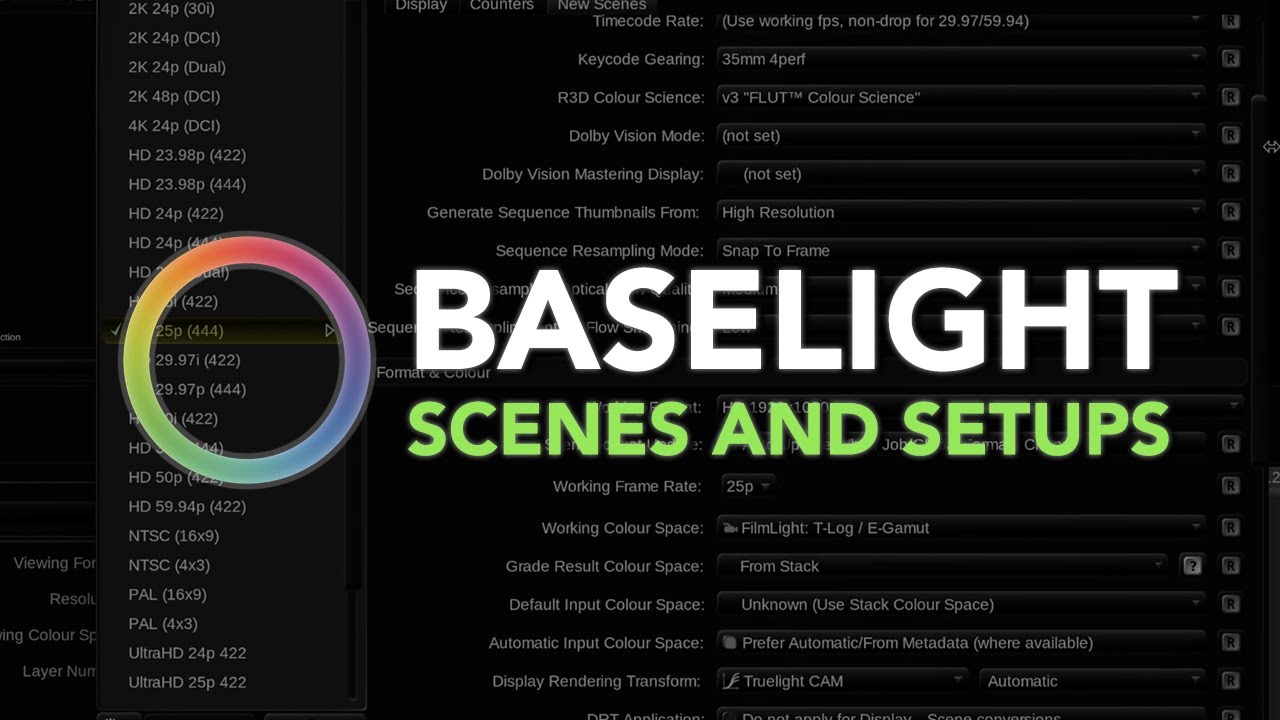 Beginner Baselight Tutorial 1.3 - Scenes and Setups