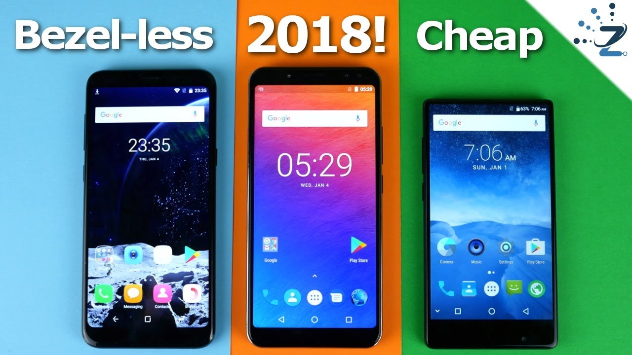 Top 5 Cheap Bezelless Smartphones in 2018 - On a Budget!