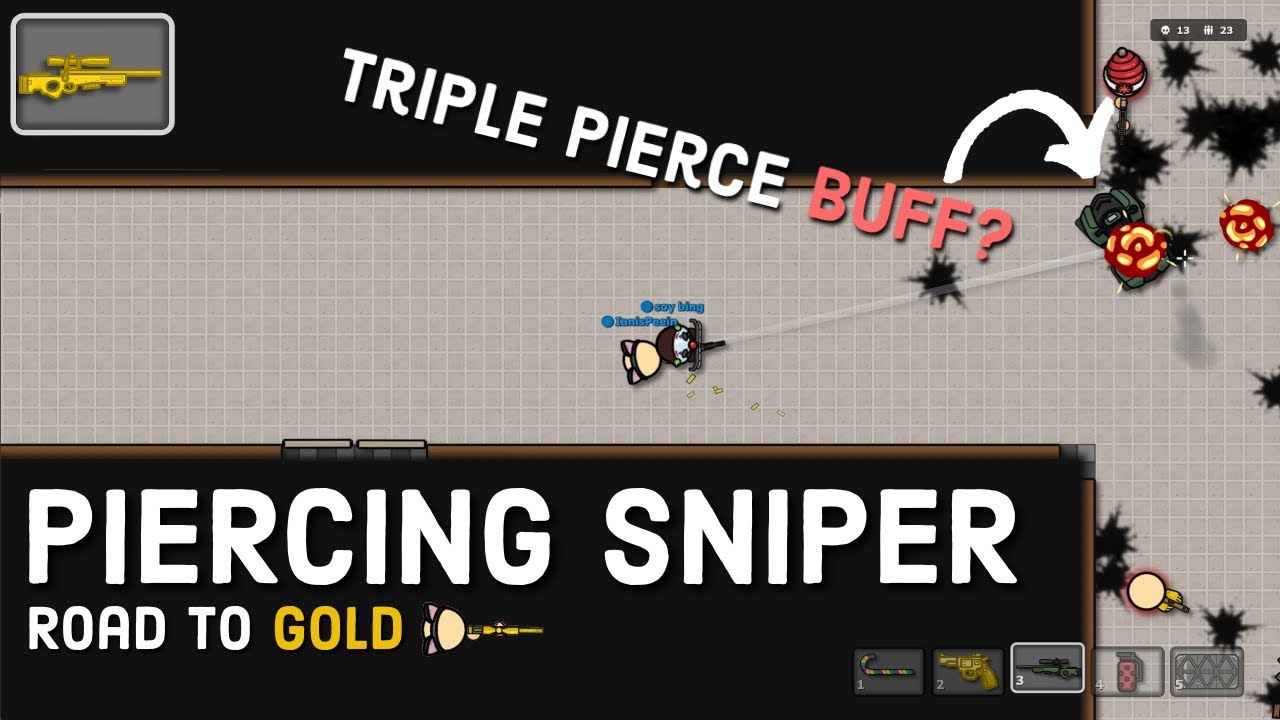 The Piercing Sniper BUFF is CRAZY... | Battledudes.io Gameplay