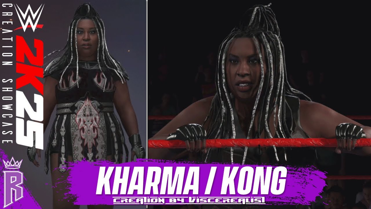 Демонстрация творений WWE 2K25: Харма / Потрясающий Конг #WWE2K25 #Kharma #AwesomeKong