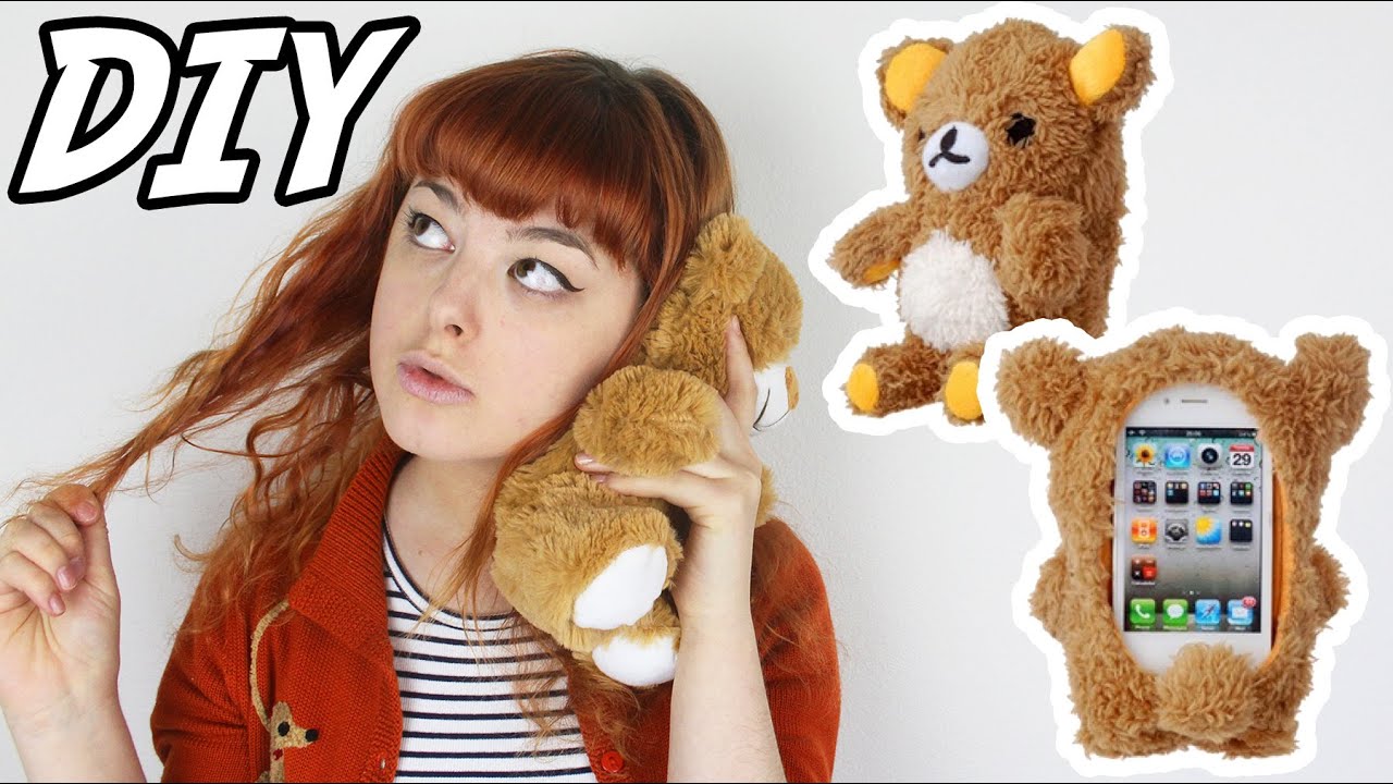 DIY Плюшевый Мишка - чехол для телефона | Make Thrift Buy #23