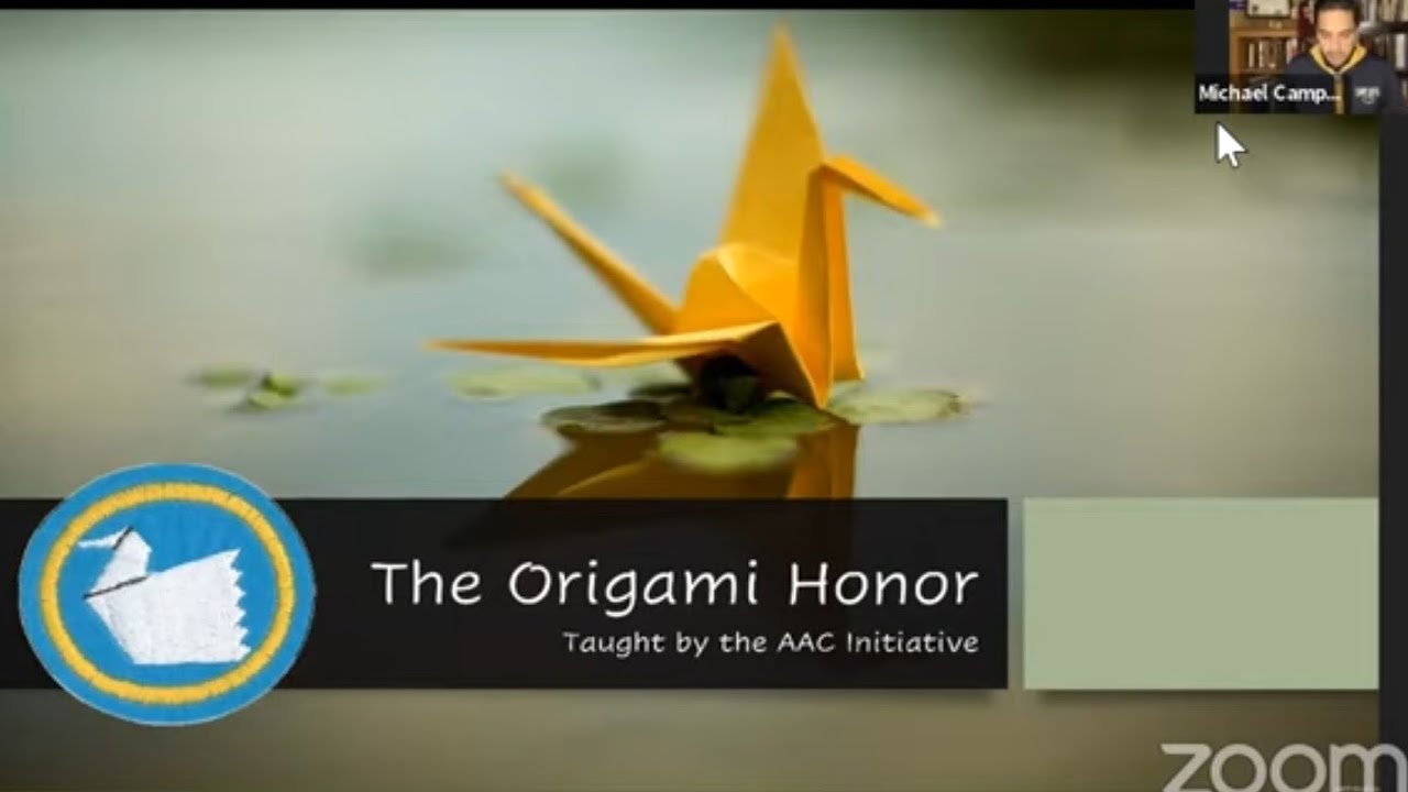 Virtual Pathfinder Club Meeting #2 - Origami Honor