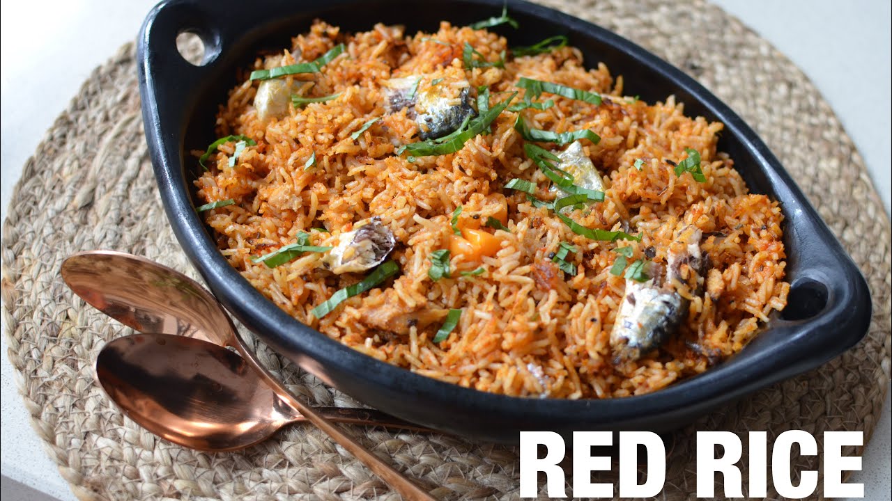 Quick RED RICE Recipe with SARDINES ✅ Jollof ✔️Ndudu by Fafa