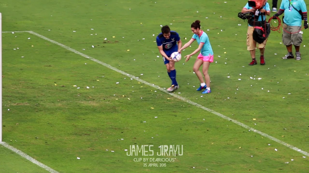 [Fancam] 2015.04.25 เจมส์ จิรายุ & เบลล่า - 'จุดโทษคู่จิ้น' (รอบแรก) @ 45 ปี ช่อง 3 ความสุขบุกโลก