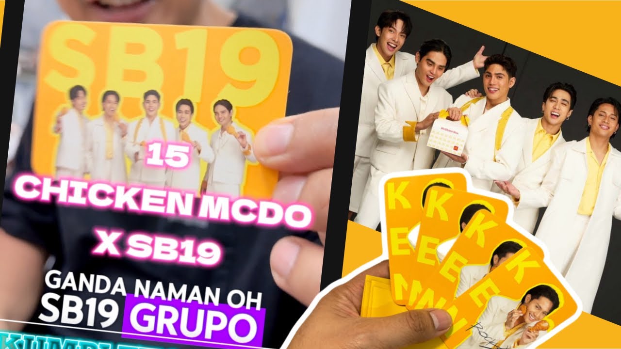 SB19 x MCDO Photocards (Mas swerttehan ko kaya na makumpleto ang 6 na photocards)