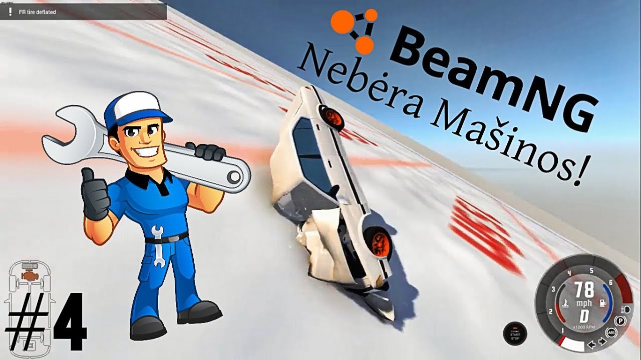 Nebėra Mašinos! #4 – BeamNG Drive