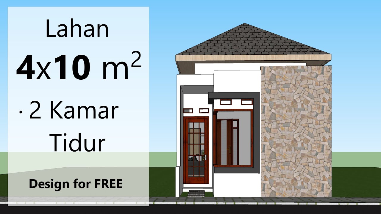Rumah Minimalis di Lahan 4x10 - 2 Kamar Tidur