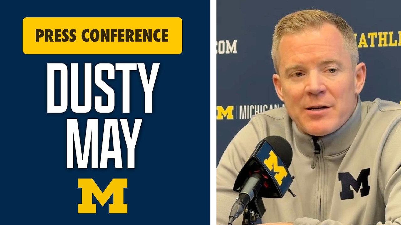 Dusty May Press Conference After Michigan Basketball Win Over UCLA I #goblue