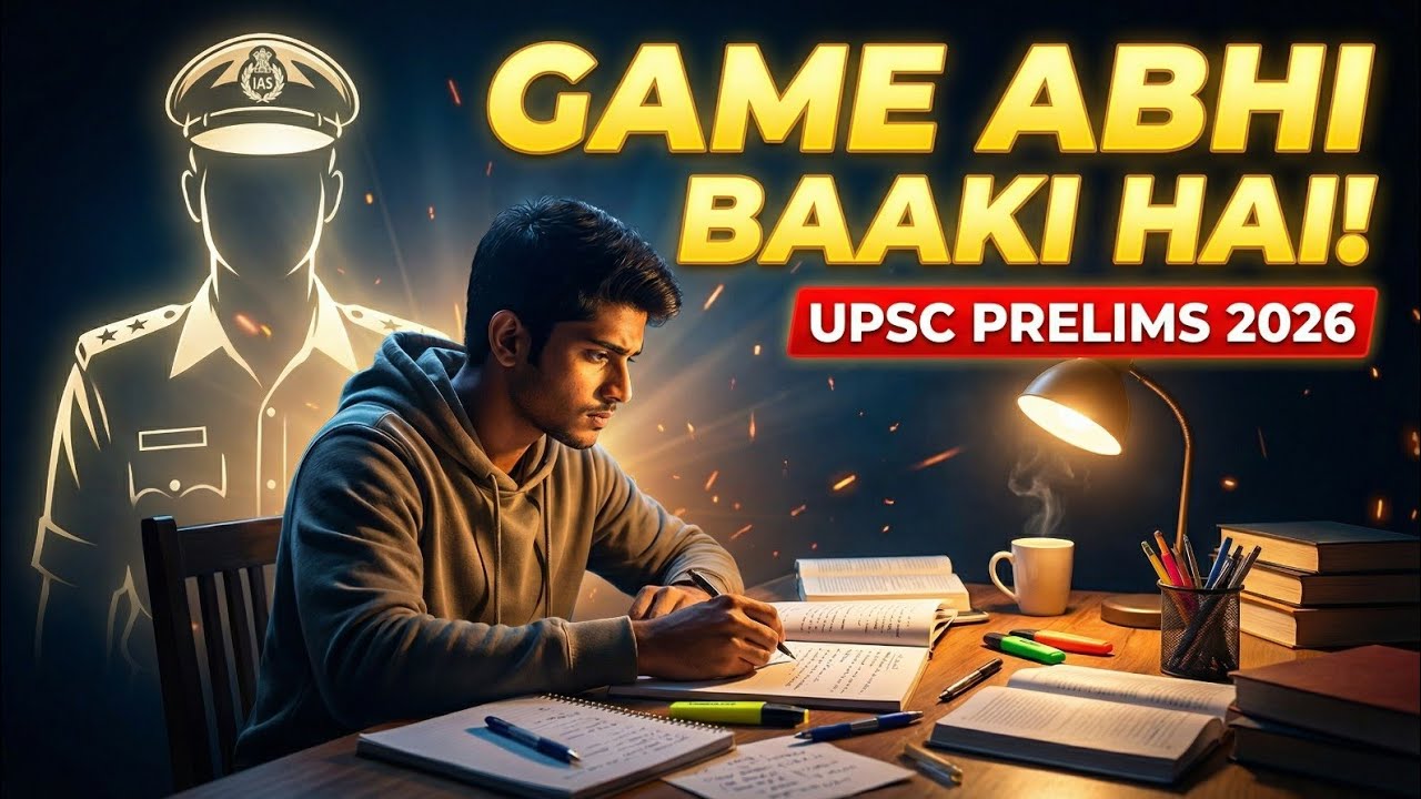 Game Abhi Baaki Hai 🔥 UPSC Prelims Motivational Song 2026 | IAS Aspirants Anthem | Study Motivation
